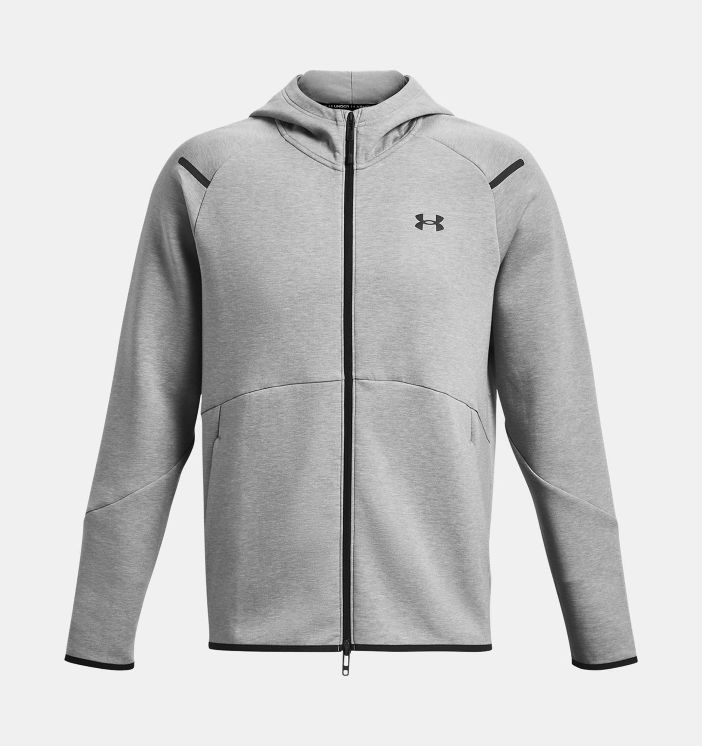 UAA-J12 (Under armour mens unstoppable fleece full zip hoodie mod gray/black) 52497391