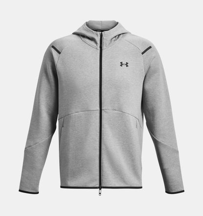 UAA-J12 (Under armour mens unstoppable fleece full zip hoodie mod gray/black) 52497391