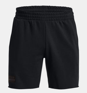 UAA-N11 (Under armour mens project rock heavy weight terry shorts black/black) 122394347