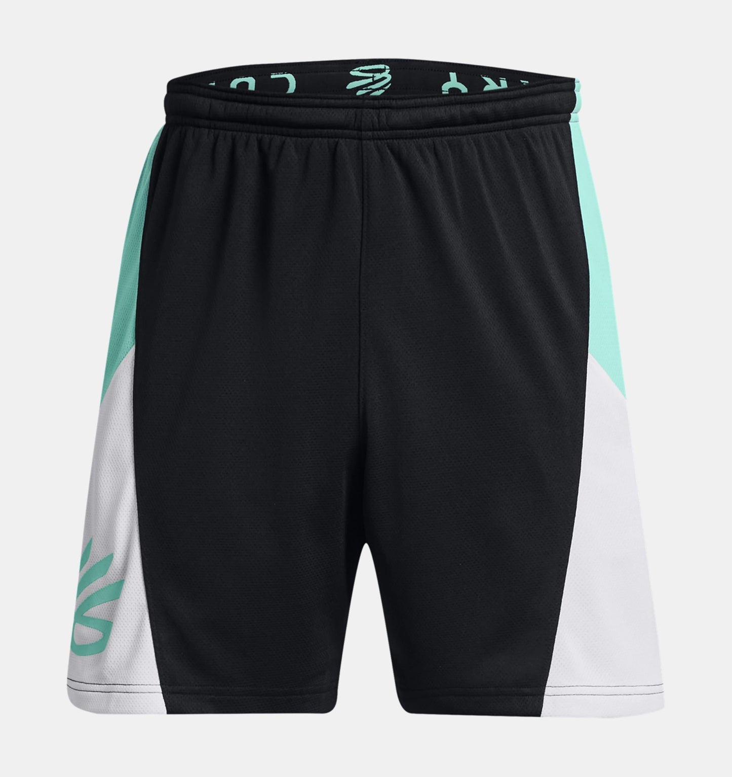 UAA-H11 (Under armour men's curry splash short black/neo turquoise) 112393478