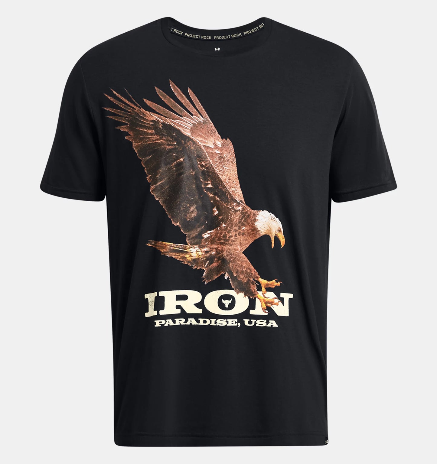 UAA-R12 (Under armour men's project rock eagle graphic short sleeve black/silt) 62493043