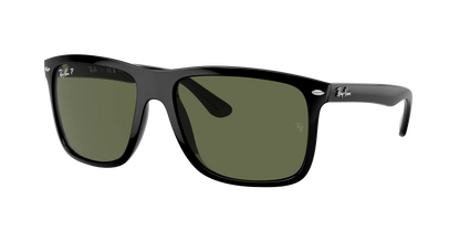 RB-O (Ray-ban boyfriend two black frame/polarized green lenses) 925915019