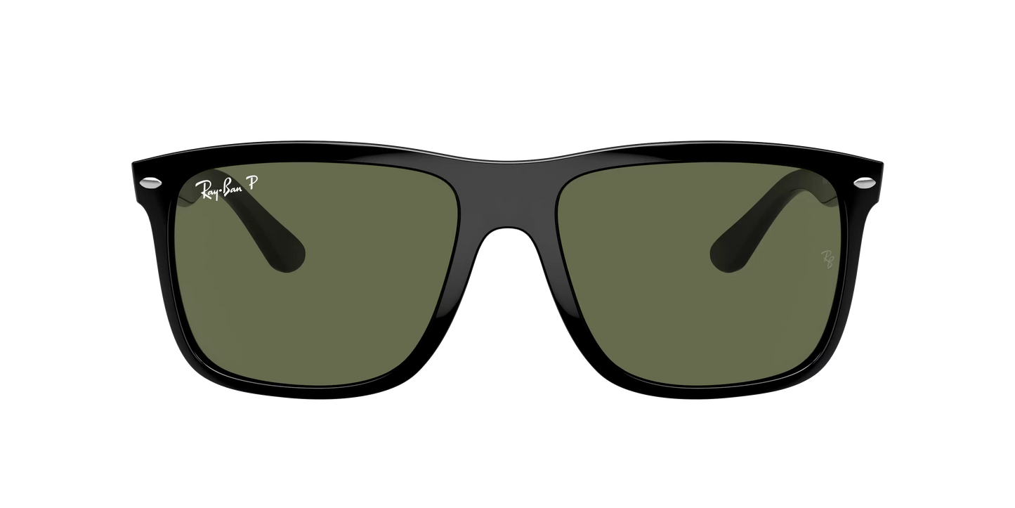 RB-O (Ray-ban boyfriend two black frame/polarized green lenses) 925915019