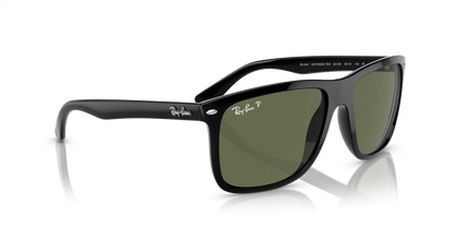 RB-O (Ray-ban boyfriend two black frame/polarized green lenses) 925915019