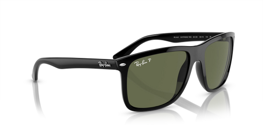 RB-O (Ray-ban boyfriend two black frame/polarized green lenses) 925915019