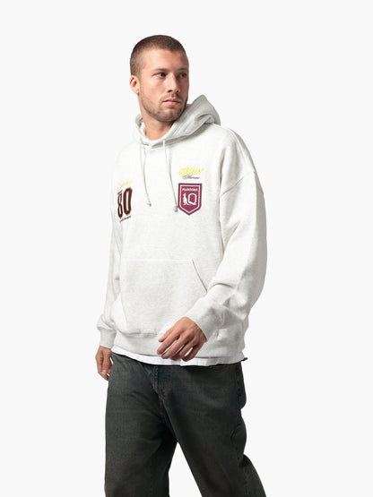 SOA-C (State of origin mens box hoodie queensland maroons silver marle) 52694304