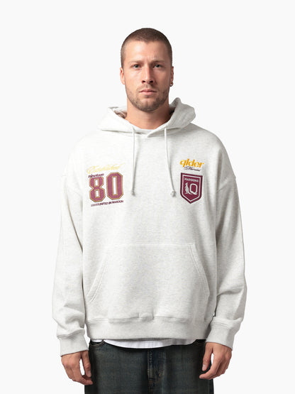 SOA-C (State of origin mens box hoodie queensland maroons silver marle) 52694304