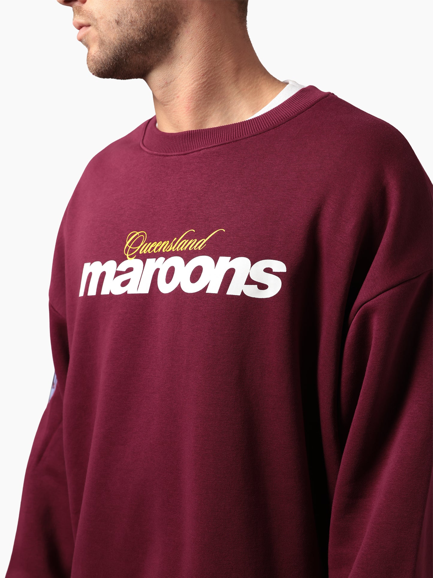 SOA-B (State of origin mens graphic crew sweater queensland maroon) 52694304