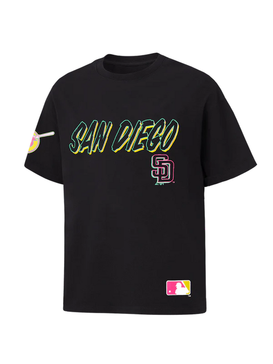 MJA-V13 (Majestic city connect shadow pop san diego padres tee faded black) 92492608