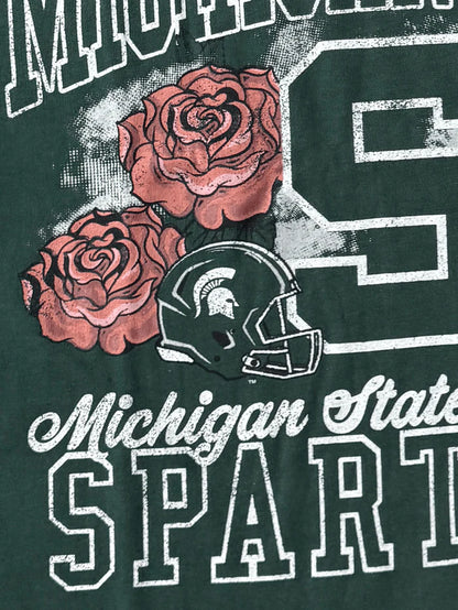 MNA-W48 (Mitchell & ness michigan state tee msu pine needle green) 112592391