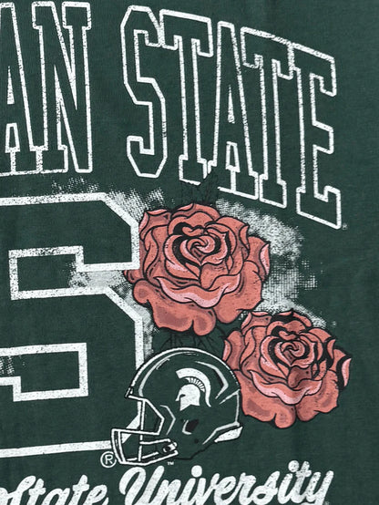 MNA-W48 (Mitchell & ness michigan state tee msu pine needle green) 112592391