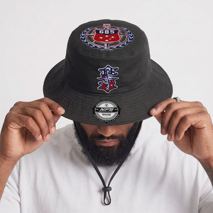 CTZ-P1 (Neverfold samoa S gang wide brim bucket hat black) 10269