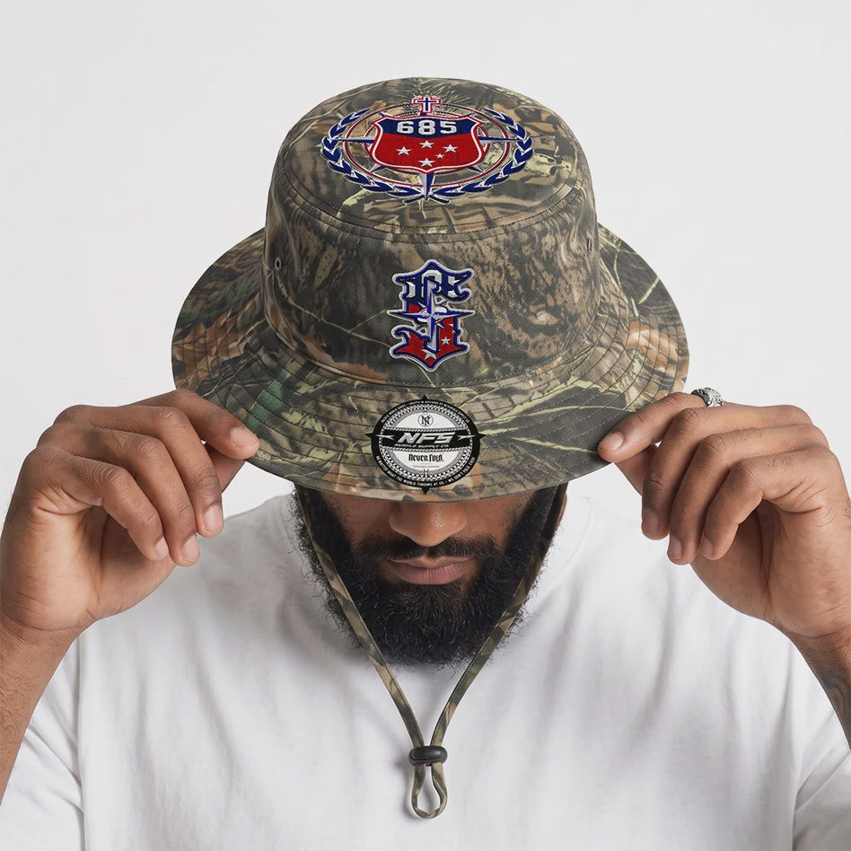 CTZ-O1 (Neverfold samoa S gang wide brim bucket hat tree camo) 10269