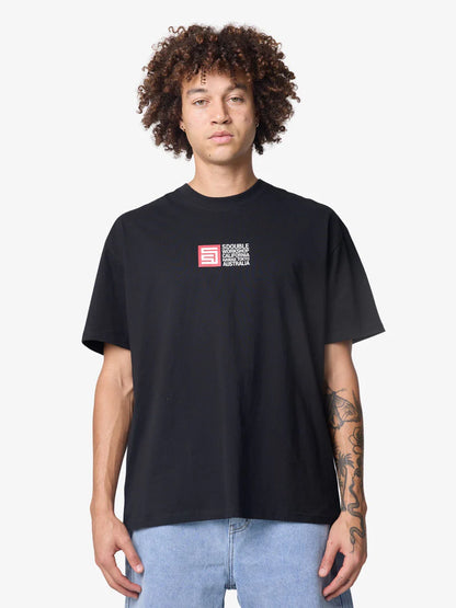 SSA-J (S/Double s flags short sleeve heavy weight tee black) 122593043