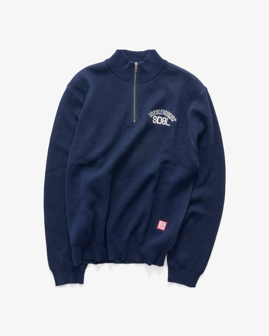 SSA-S (S/Double team knit quarter-zip navy) 7267391