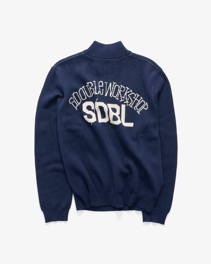 SSA-S (S/Double team knit quarter-zip navy) 7267391