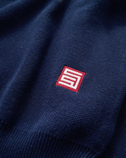 SSA-S (S/Double team knit quarter-zip navy) 7267391
