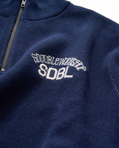 SSA-S (S/Double team knit quarter-zip navy) 7267391