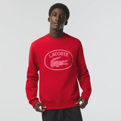 LCA-S18 (Lacoste originals relax fit sweatshirt red) 424912826