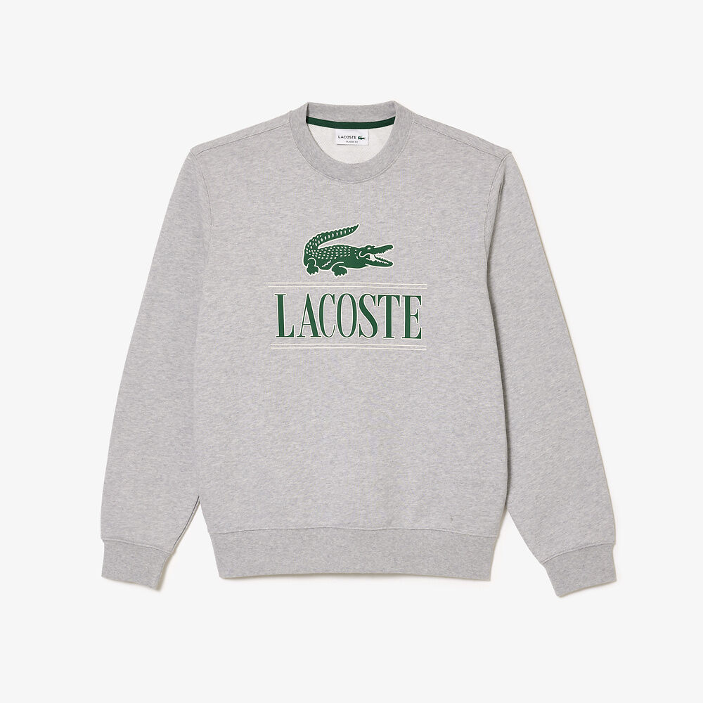 LCA-W18 (Lacoste core graphic big logo crewneck sweatshirt) 424913043