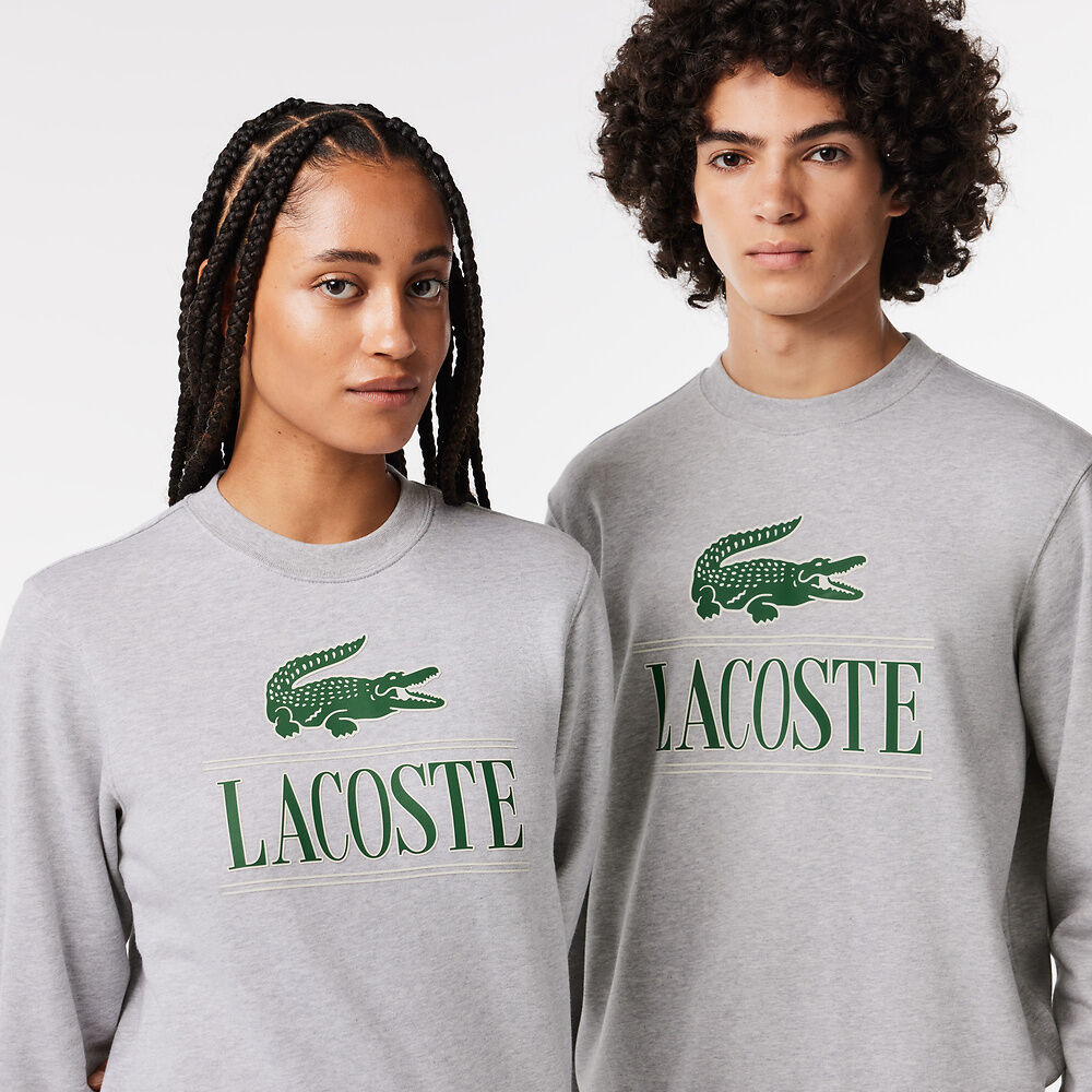 LCA-W18 (Lacoste core graphic big logo crewneck sweatshirt) 424913043