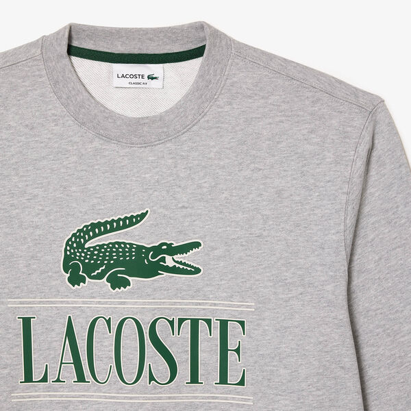 LCA-W18 (Lacoste core graphic big logo crewneck sweatshirt) 424913043