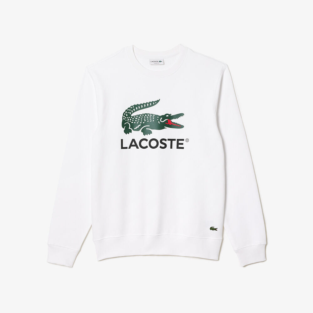 LCA-T20 (Lacoste core originals nb crewneck sweatshirt white) 1124913478