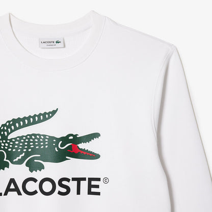 LCA-T20 (Lacoste core originals nb crewneck sweatshirt white) 1124913478