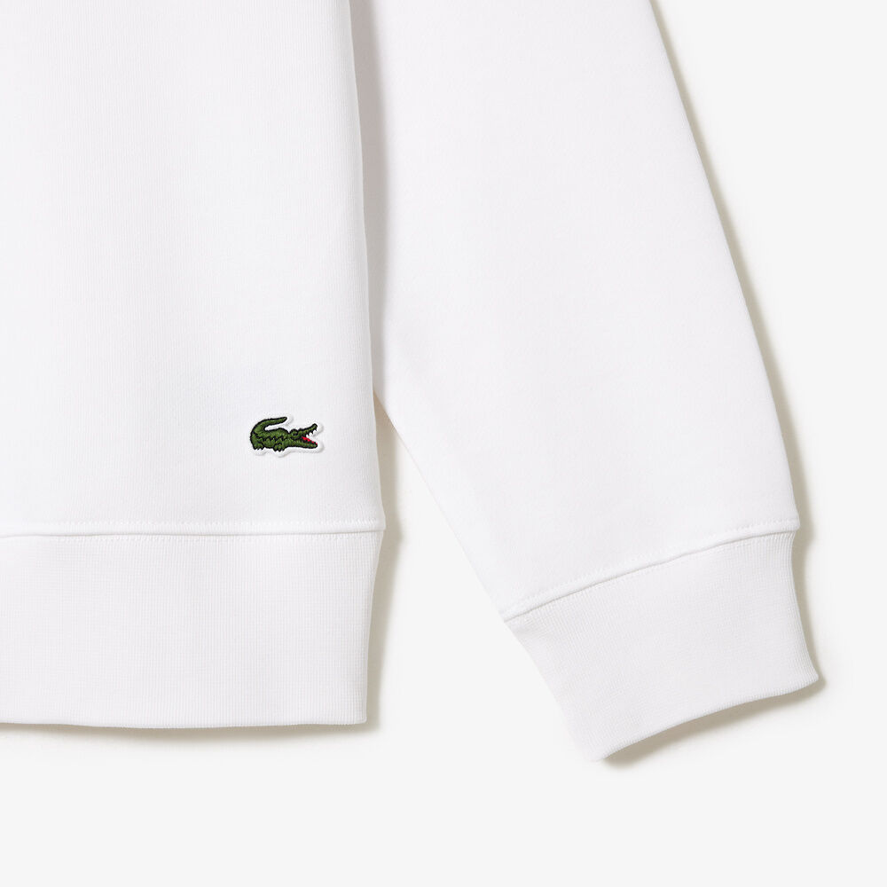 LCA-T20 (Lacoste core originals nb crewneck sweatshirt white) 1124913478