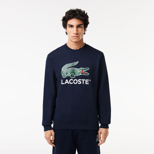 LCA-U20 (Lacoste core originals nb crewneck sweatshirt navy) 1124913478