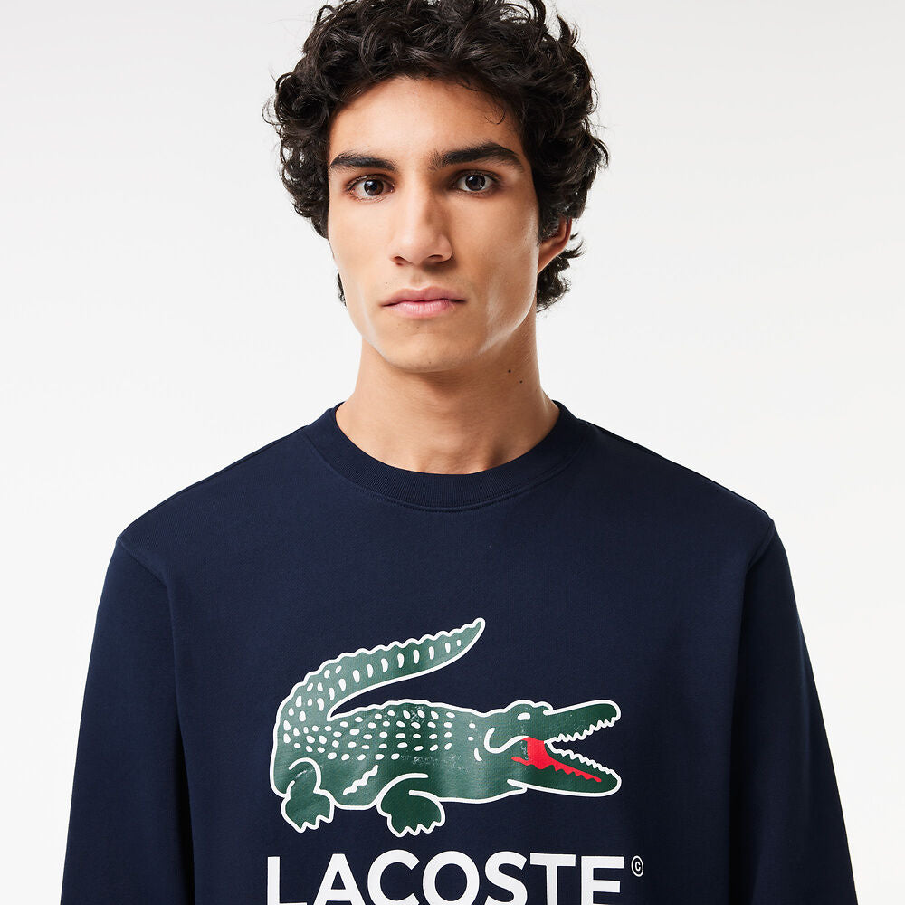 LCA-U20 (Lacoste core originals nb crewneck sweatshirt navy) 1124913478