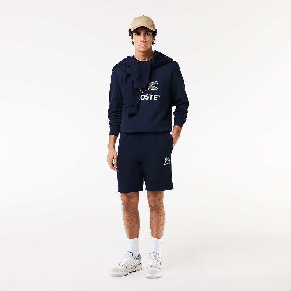 LCA-U20 (Lacoste core originals nb crewneck sweatshirt navy) 1124913478