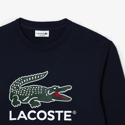 LCA-U20 (Lacoste core originals nb crewneck sweatshirt navy) 1124913478