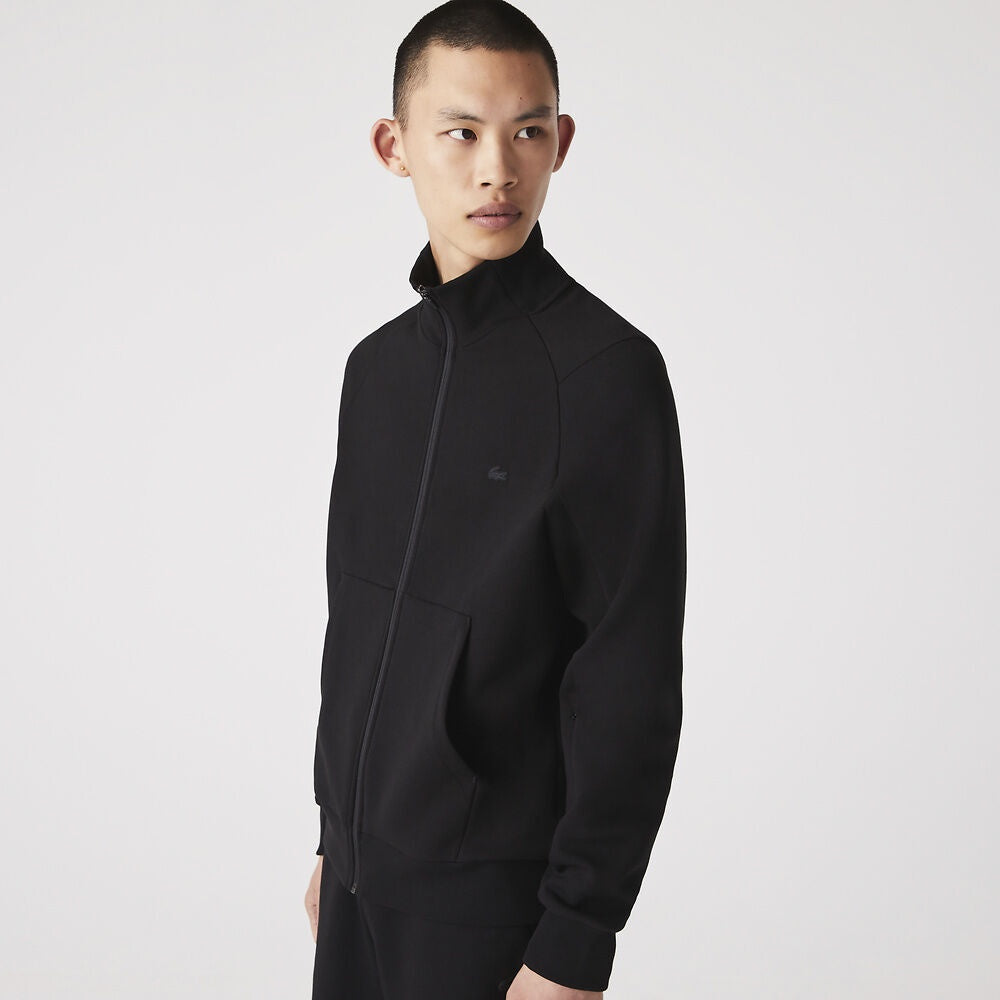 LCA-U22 (Lacoste active double face high neck track  jacket black) 725910761