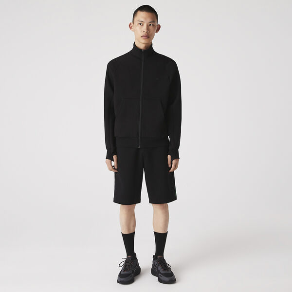 LCA-U22 (Lacoste active double face high neck track  jacket black) 725910761
