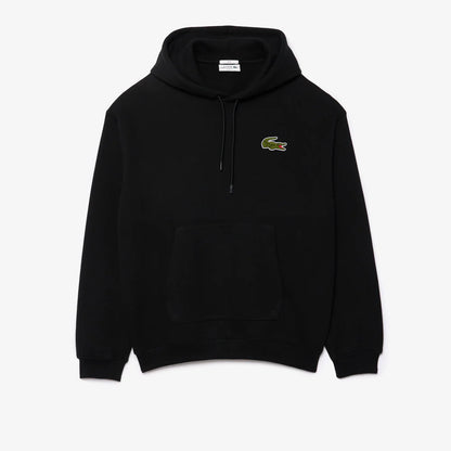 LCA-W22 (Lacoste croc signature loose fit hoodie black) 725910761