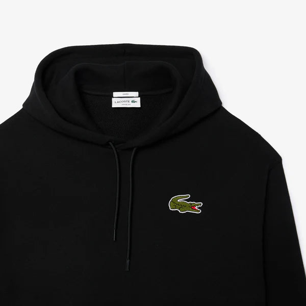 LCA-W22 (Lacoste croc signature loose fit hoodie black) 725910761