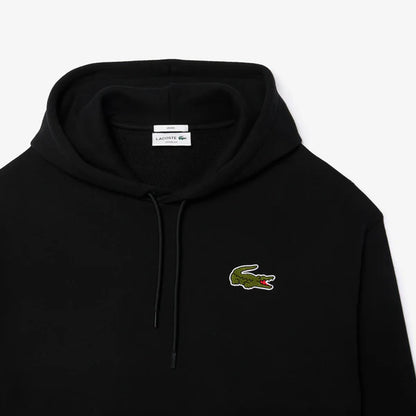 LCA-W22 (Lacoste croc signature loose fit hoodie black) 725910761