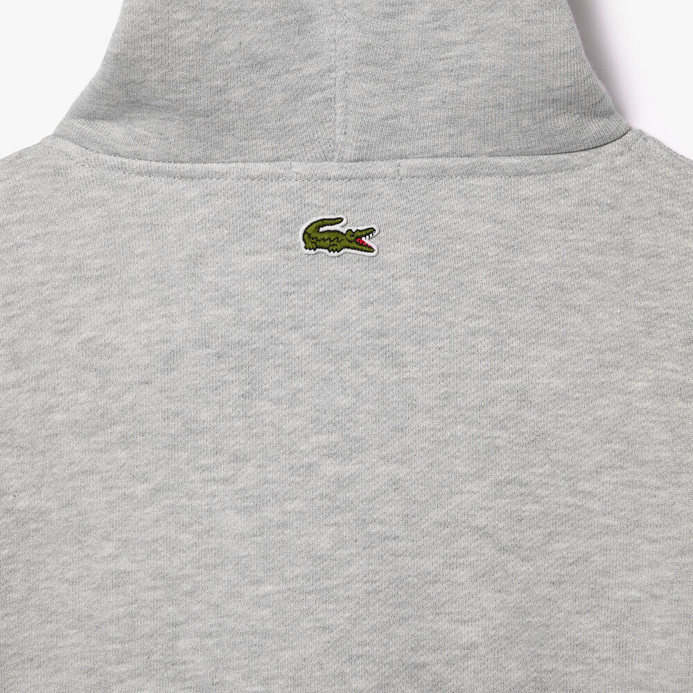 LCA-B19 (Lacoste originals loose fit hoodie silver chine) 424913478