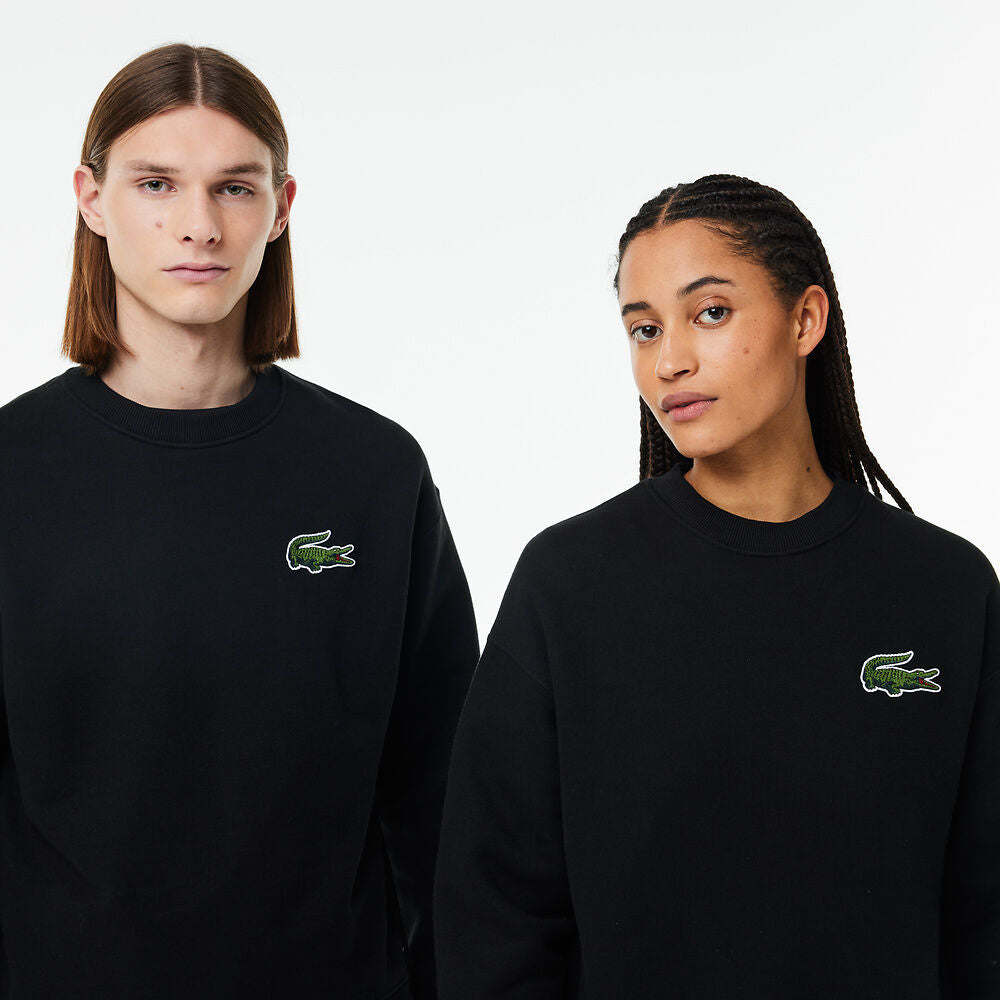 LCA-W20 (Lacoste originals loose fit sweatshirt black) 1124910870