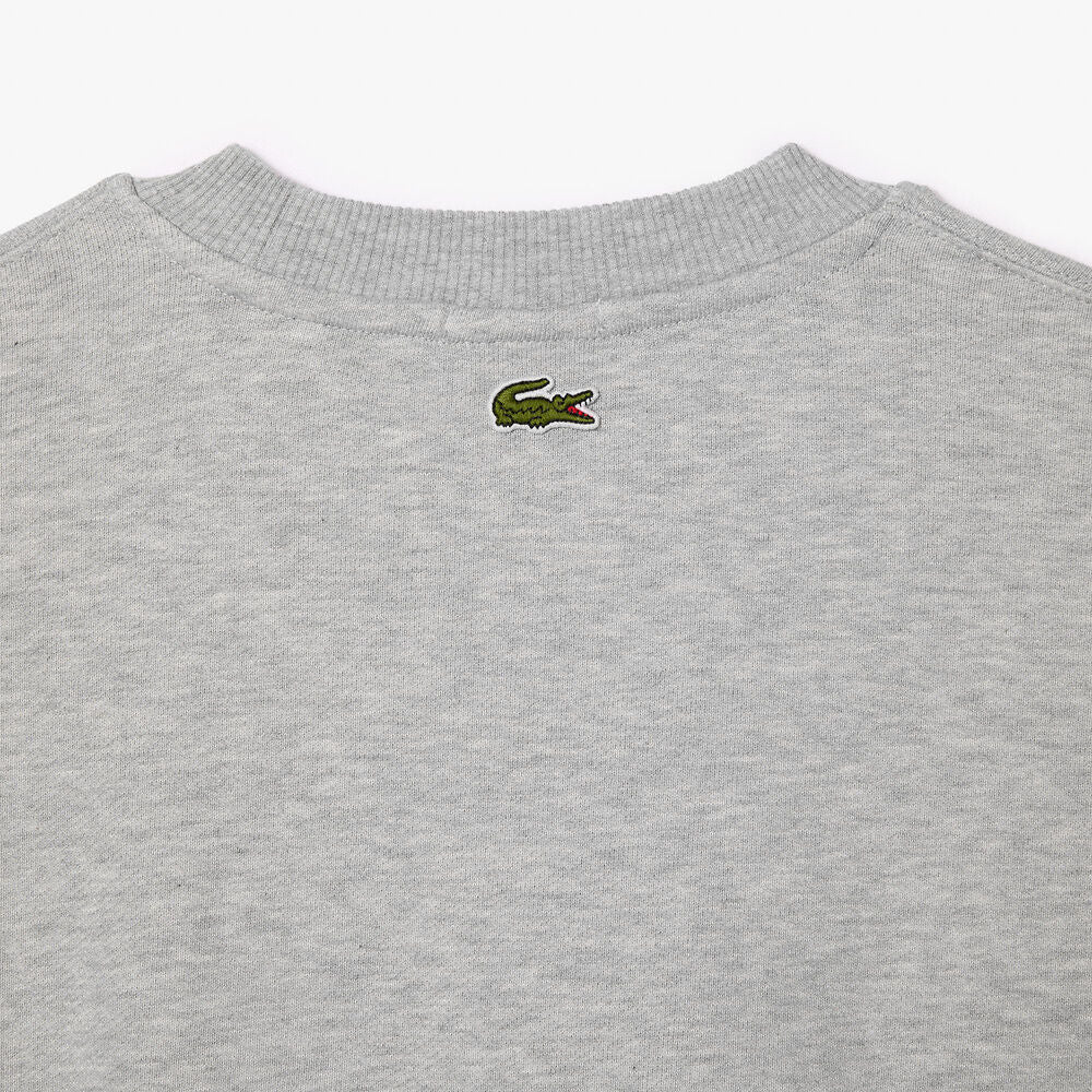 LCA-X20 (Lacoste originals loose fit sweatshirt silver chine) 1124913043