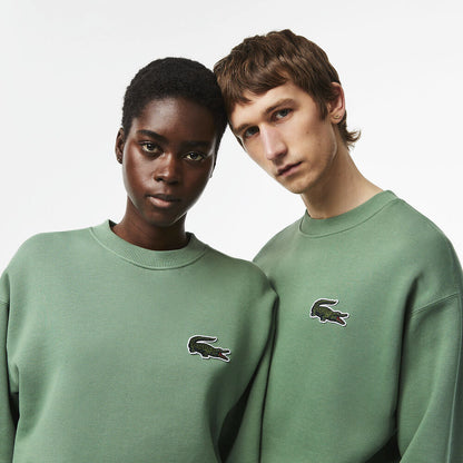 LCA-N17 (Lacoste originals unisex loose fit crocodile badge sweatshirt ash tree) 723911522 LACOSTE