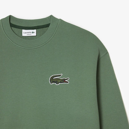 LCA-N17 (Lacoste originals unisex loose fit crocodile badge sweatshirt ash tree) 723911522 LACOSTE