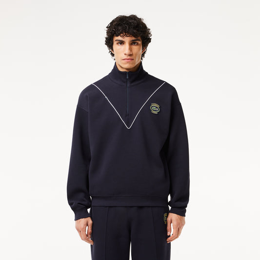 LCA-D19 (Lacoste vintage patch 1/4 zip sweatshirt) 424914348