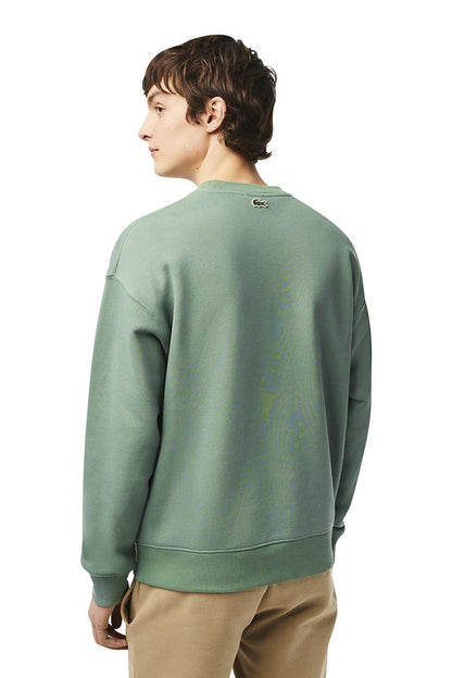 LCA-M18 (Lacoste loose fit croc print sweatshirt green) 1123912391