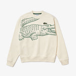 LCA-N18 (Lacoste loose fit croc print sweatshirt lapland) 1123912391