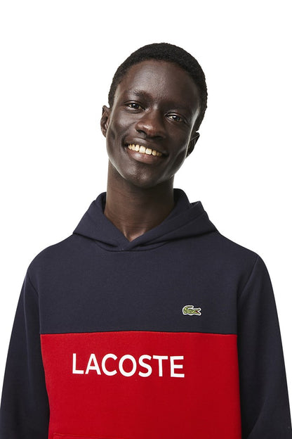 LCA-S16 (Lacoste colour block logo hoodie abysm) 623910870