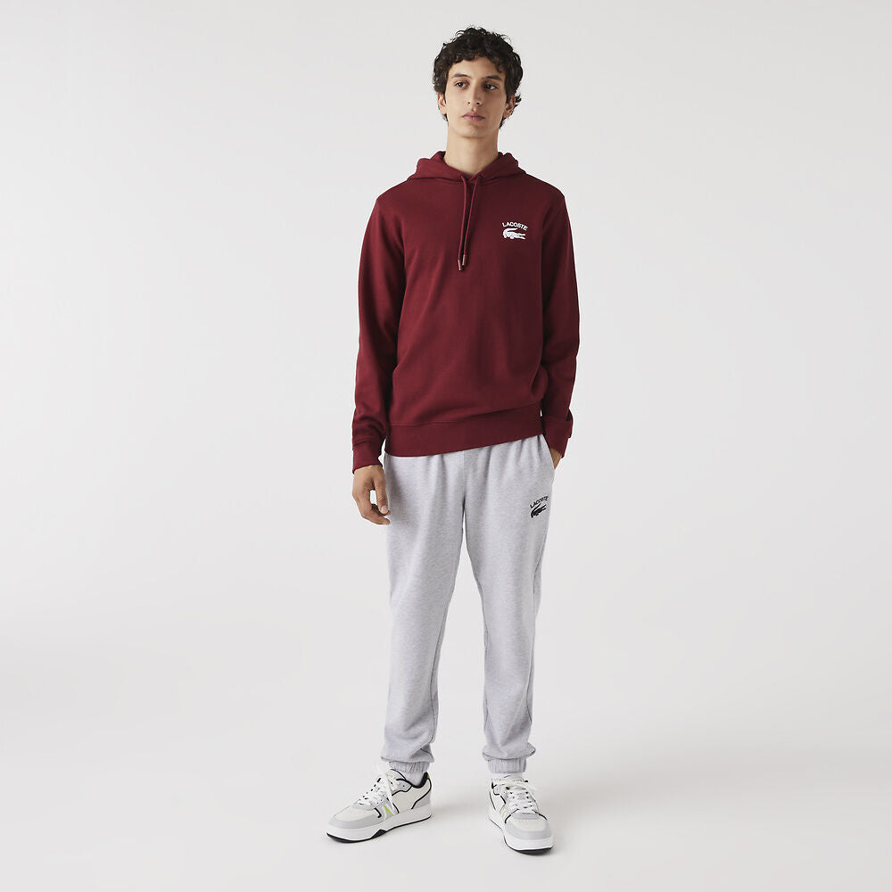 LCA-N15 (Lacoste soft branding hoodie cranberry) 223910870 LACOSTE