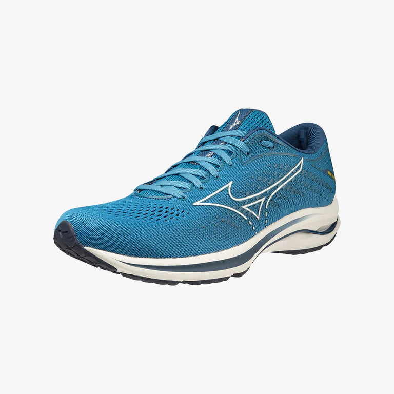 M-E (Mizuno wave rider 25 faience/snow white/saffron) 82396500 MIZUNO