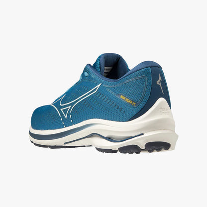 M-E (Mizuno wave rider 25 faience/snow white/saffron) 82396500 MIZUNO